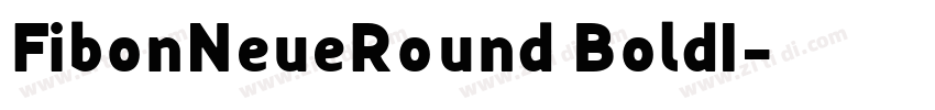 FibonNeueRound BoldI字体转换
